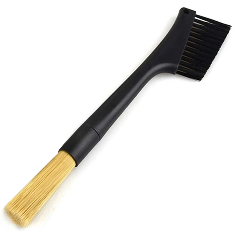 

3X Double Head Coffee Brush Espresso Coffee Grinder Machine Clean Brush Matcha Keyboard Dusting Tool Coffee Powder Brush