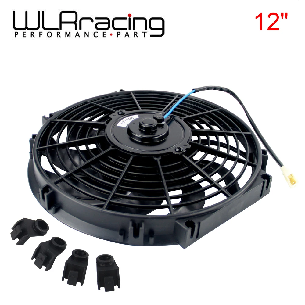 

WLR - 12 Inch Universal 12V 80W Slim Reversible Electric Radiator AUTO FAN Push Pull With mounting kit Type S 12" WLR-FAN12
