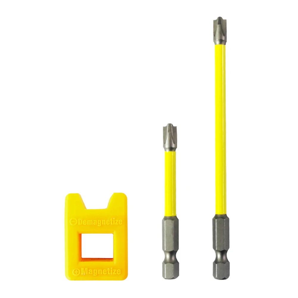 

3pcs/set 65-110mm Magnetic Special Slotted Cross Screwdriver Bit With Magnetizer FPH2 For Electrician For Socket Switch