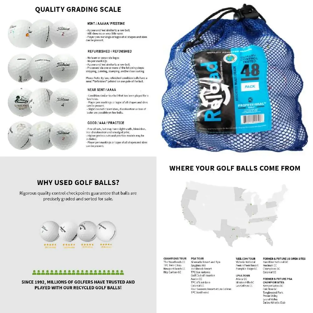 

Premium Quality 48-Pack Mates Golf Balls to Dramatically Improve Your Golf Game!