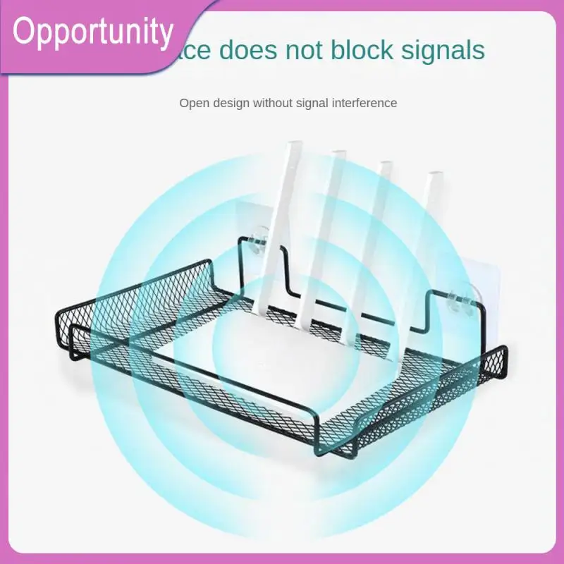 

Punch Free Stand Wall Holder Metal Rack Storage Rack Projector Bracket Holder Router Bracket Household Organizer Single