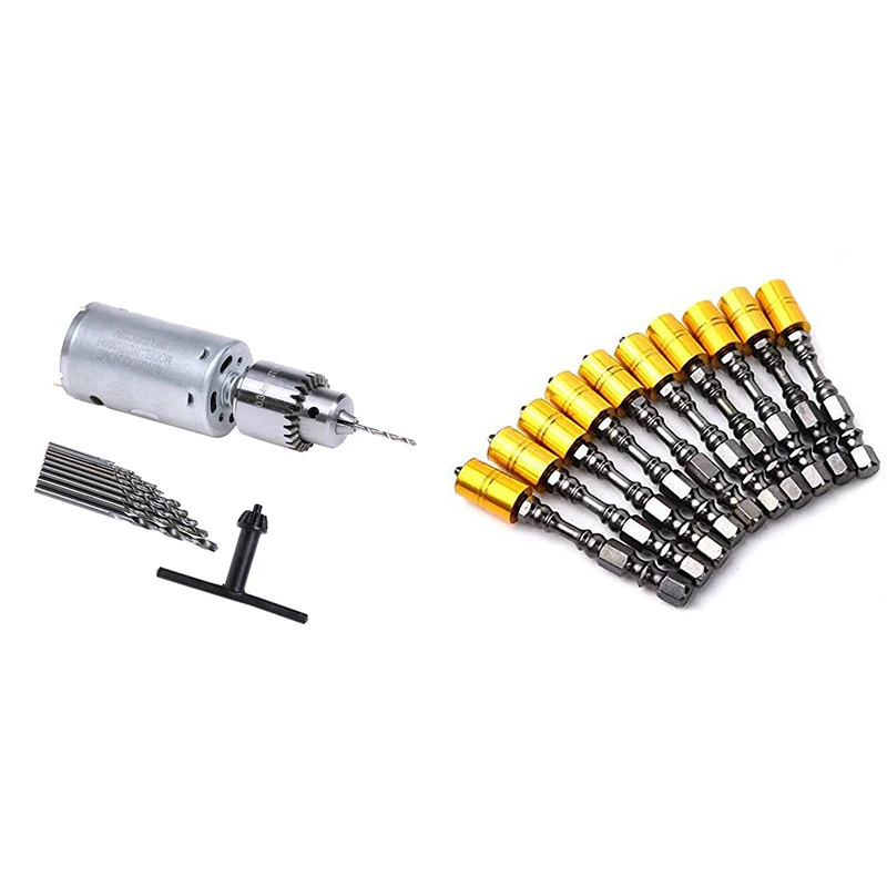 

2 Set Drill Bit Set: 1 Set Strong Magnetic Screwdriver Bit Set 65Mm Phillips Electronic Screwdriver Bits & 1 Set Motor Small PCB
