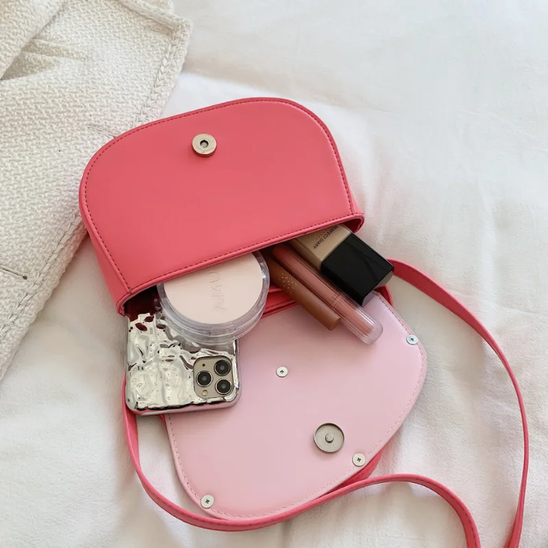 Half Moon Fashion Women Shoulder Bags Simple Design Stylish 