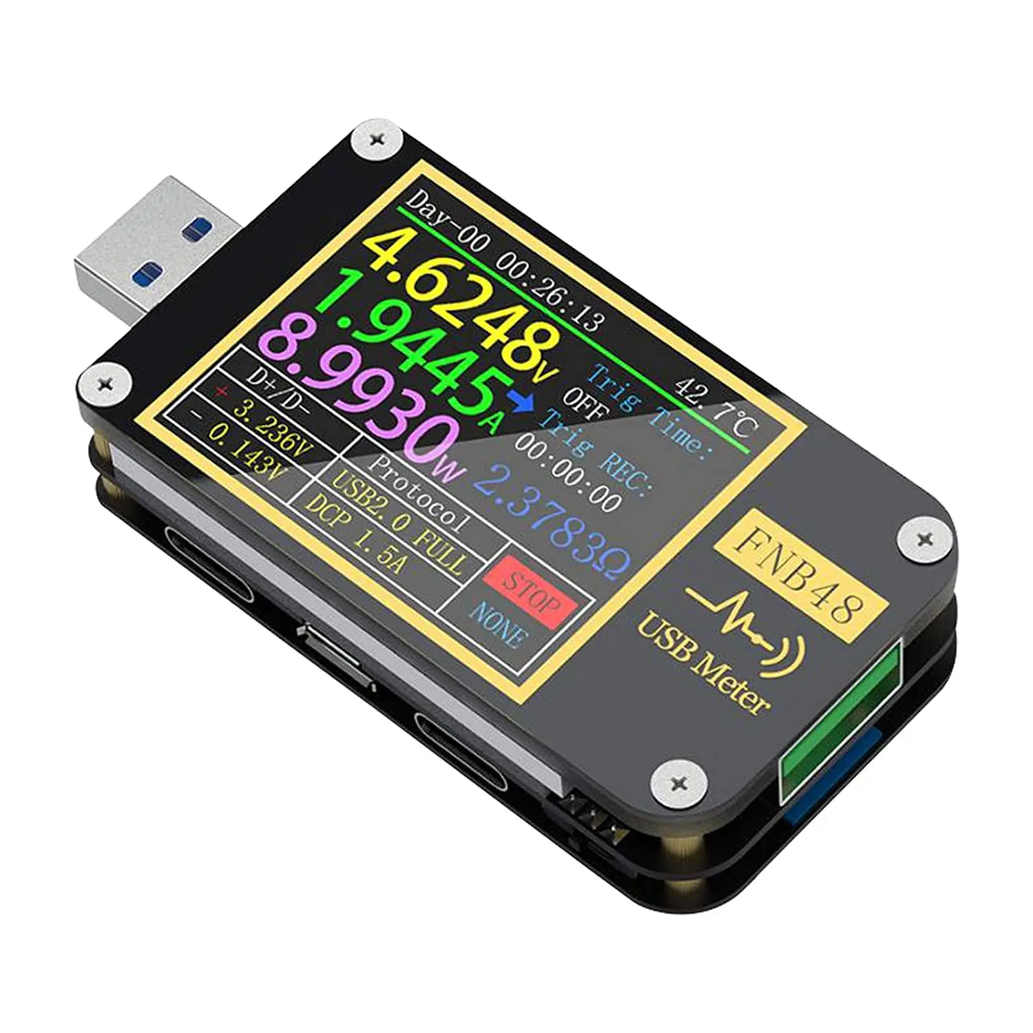FNB48 PD триггер Вольтметр Амперметр ток и вольтметр USB тестер QC4 + PD3.0 2 0 PPS протокол