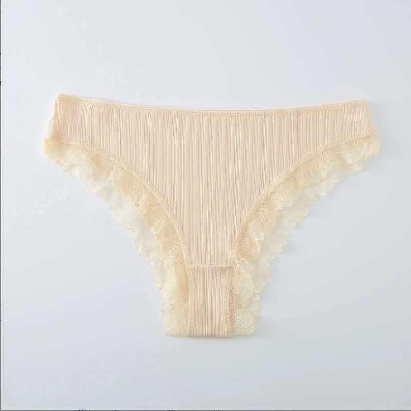 Трусики женские х/б с кружевом