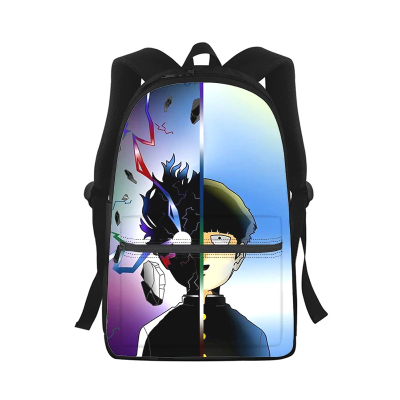 Mob Psycho 100 Anime Men Women Backpack 3D Print Fashion Student School Bag Laptop Backpack Kids Travel Shoulder Bag