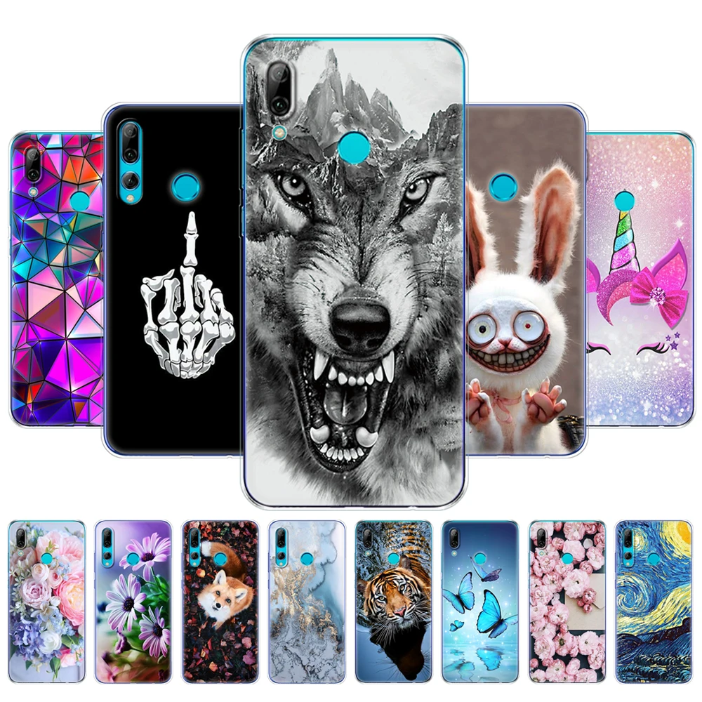 

For Huawei P Smart 2019 Cases Silicon Soft TPU Back Cover on Huawei P Smart plus 2019 Case Cover for huawei p smart Z bumper cat