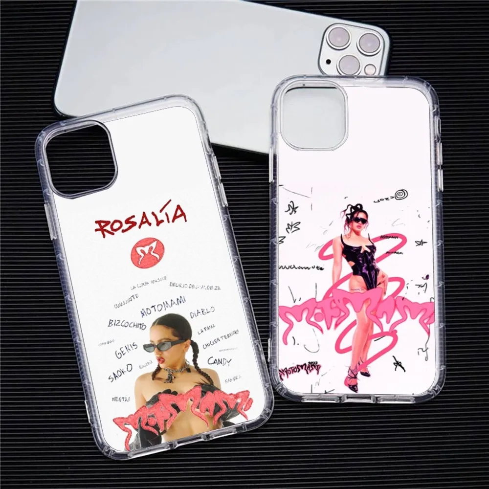 głosować etui na telefon R-Rosalia P-Pienso E-En Tu do iPhoneɺ 15 11 13 14 Pro Max 7 8 Plus X Xr Xs Se2020 12 mini przezroczysta obudowa