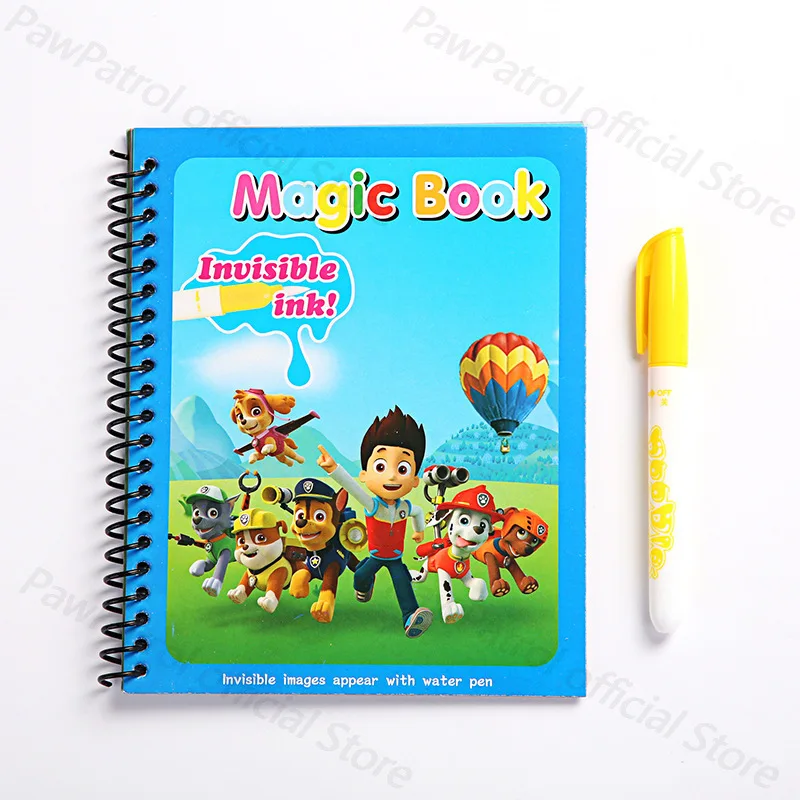 

Paw Patrol Dog Magical Book Water Drawing Reusable Coloring Book Montessori Toys Magic Water Drawing Book Early Education Gifts