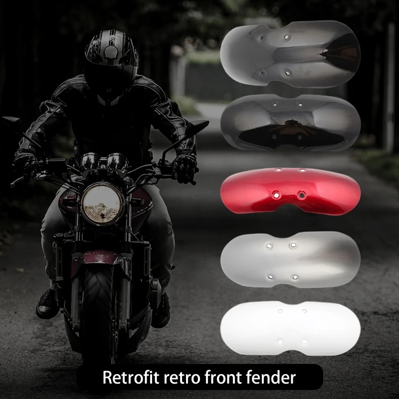 5 цветов Cafe Racer мотоцикл короткое переднее крыло Маска Мотоцикл брызговика Чоппер