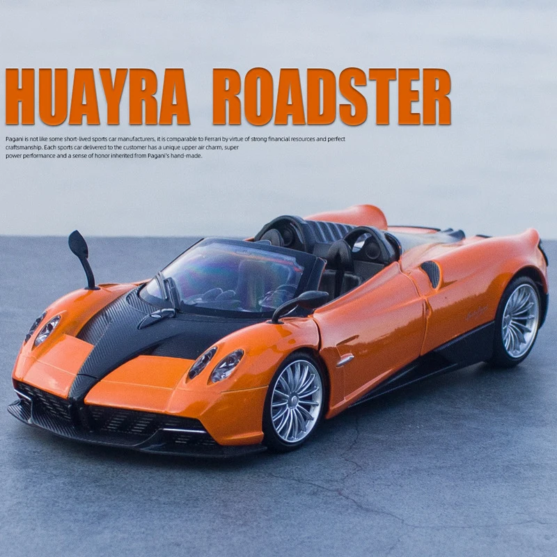 

1:24 Pagani Huayra Roadster Diecast High Light Superfast Car Model Toys Metal Miniature Replica Collect children's gifts F121