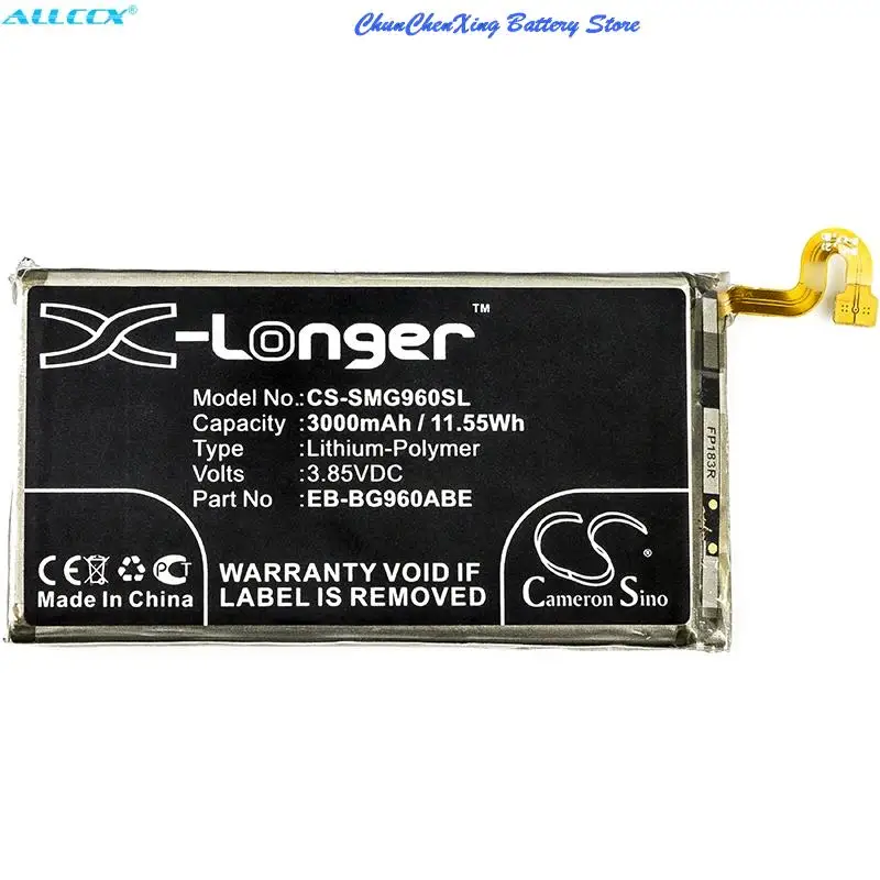 

Cameron Sino 3000mAh Battery EB-BG960ABE for Samsung Galaxy S9, SCV38, SM-G960, G9600, G9608, G960F, G960J,G960N,G960XU,WiMAX 2+