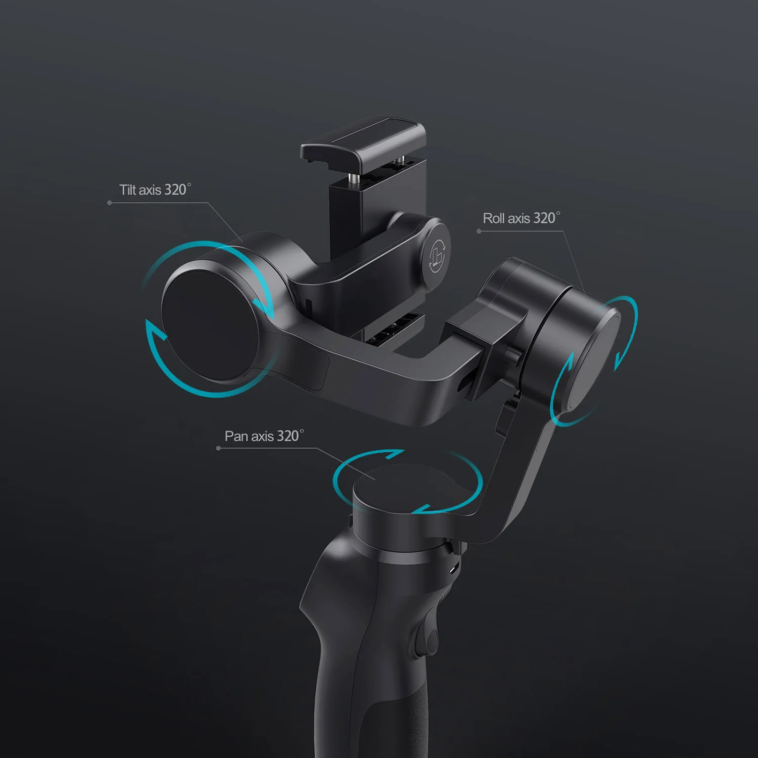 

2S 3-Axis Handheld Gimbal Stabilizer Focus Pull & Zoom For Smartphone Camera Video Record Bluetooth Vlog Live