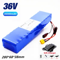 36v 36ah 18650 rechargeable lithium battery pack 10s3p 500w high power for modified bikes scooter electric vehicle with bms fuse