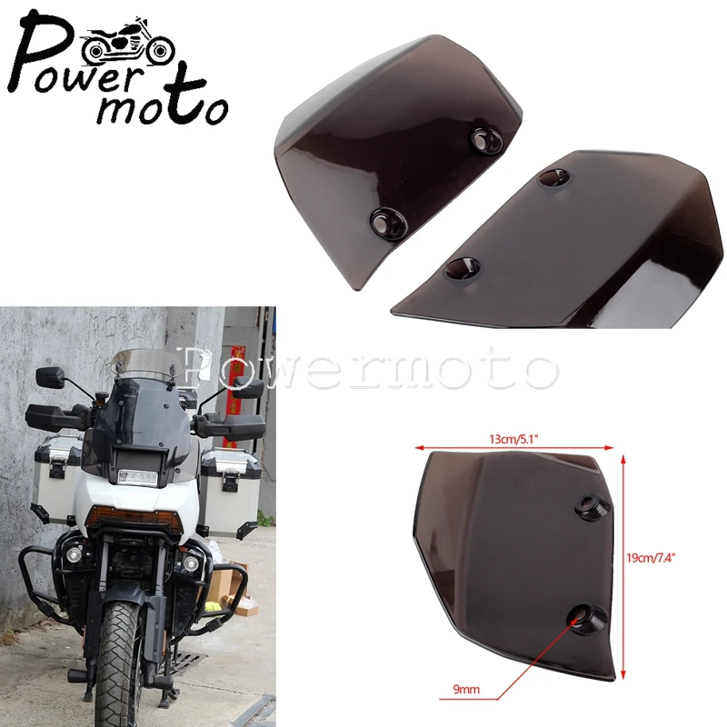 

Motorcycle Side Widened Windshield Smoke Plastic Protector Fairing Windscreen For Harley PAN AMERICA 1250 S PA1250 2021-2022