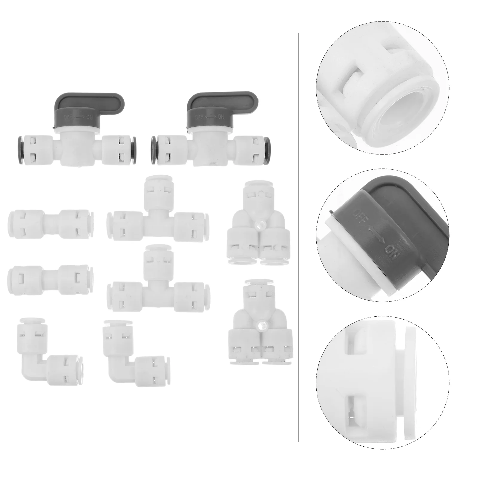 

10pcs Quick Connector POM Filter Fittings Pipe Connector