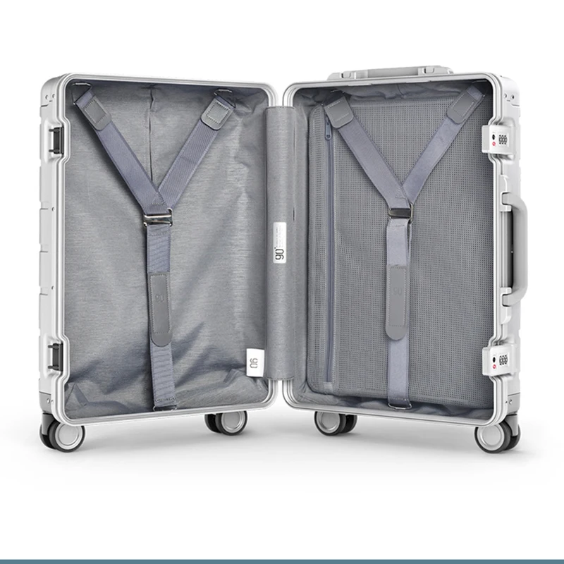 100% Aluminum-magnesium XM 90 Rolling Luggage 20 Inch Boarding Smart Luxury Brand High Quality High GradeTravel Suitcase Luggage