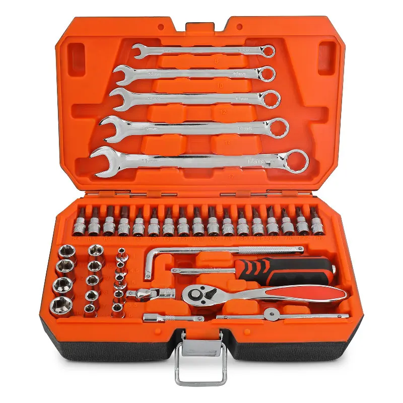 Hi-Spec hand tool box socket set car repair  auto repair mixed tool set torque wrench set Workshop Socket in a box
