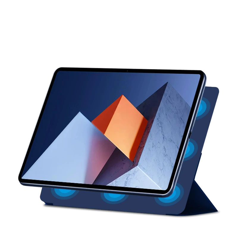 Чехол для планшета Huawei MateBook E 12 6 дюйма 2022 ПУ умный чехол-подставка яркие магнитные
