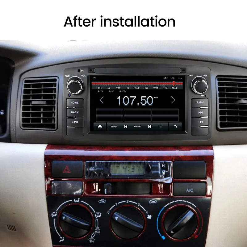 Autoradio 4core Car Multimedia Video Player For Toyota Corolla Altis E120 2000-2006 F3 2003-2013 2Din WIFI Carplay SWC BT NO Dvd |