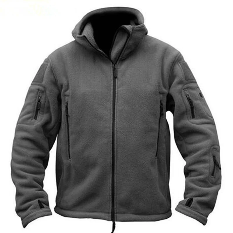 

Soft Shell Men Winter Warm Fleece Liner Army Tactical Jacket Outdoor Sport Cycling Hiking Climbing Thermal Windproof Hooded Coat