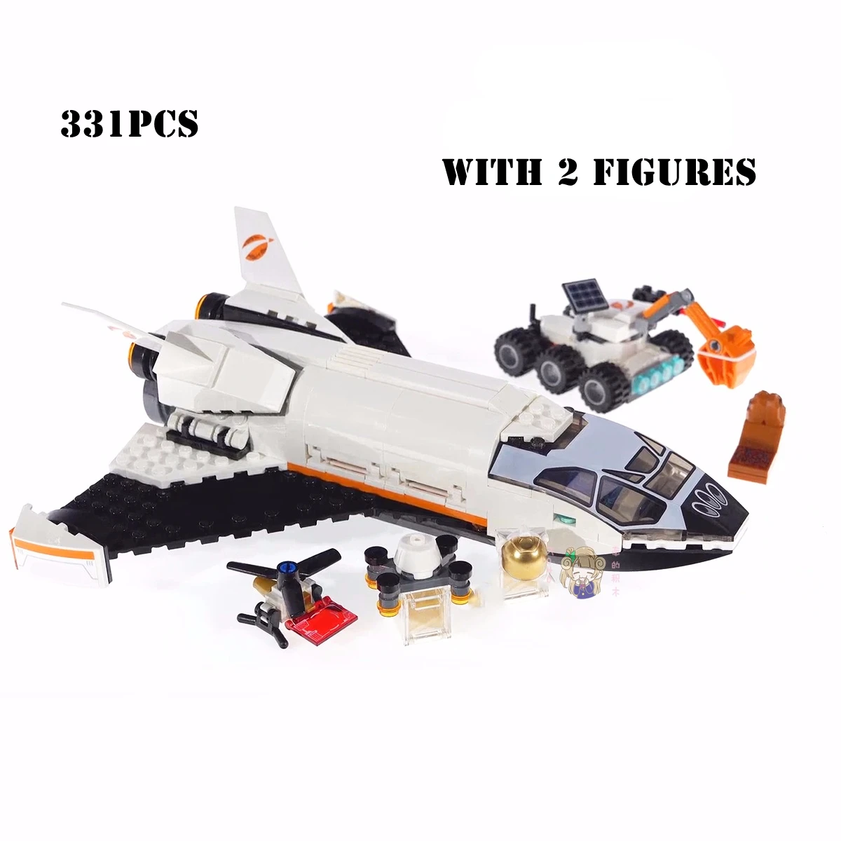 

331pcs Mars Exploration Space Shuttle Building Blocks 60226 Assembling Toys for Children Birthday Christmas Gift
