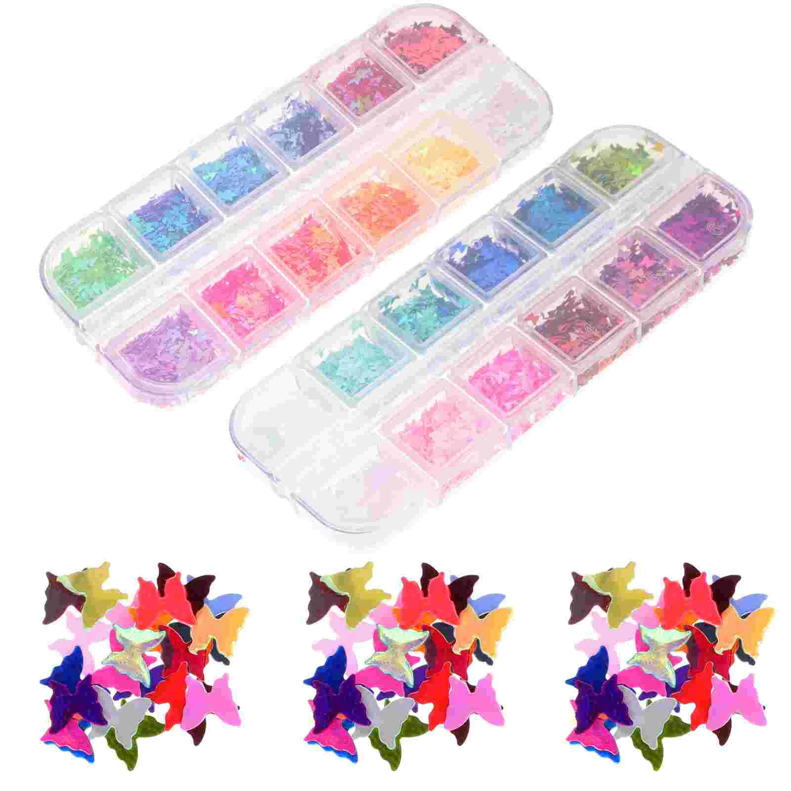 

Nail Sequins Manicure Glitter Diy Glitters Decor Makeup Butterflies Decoration Ornaments Stickers Accessories Flakes Shining