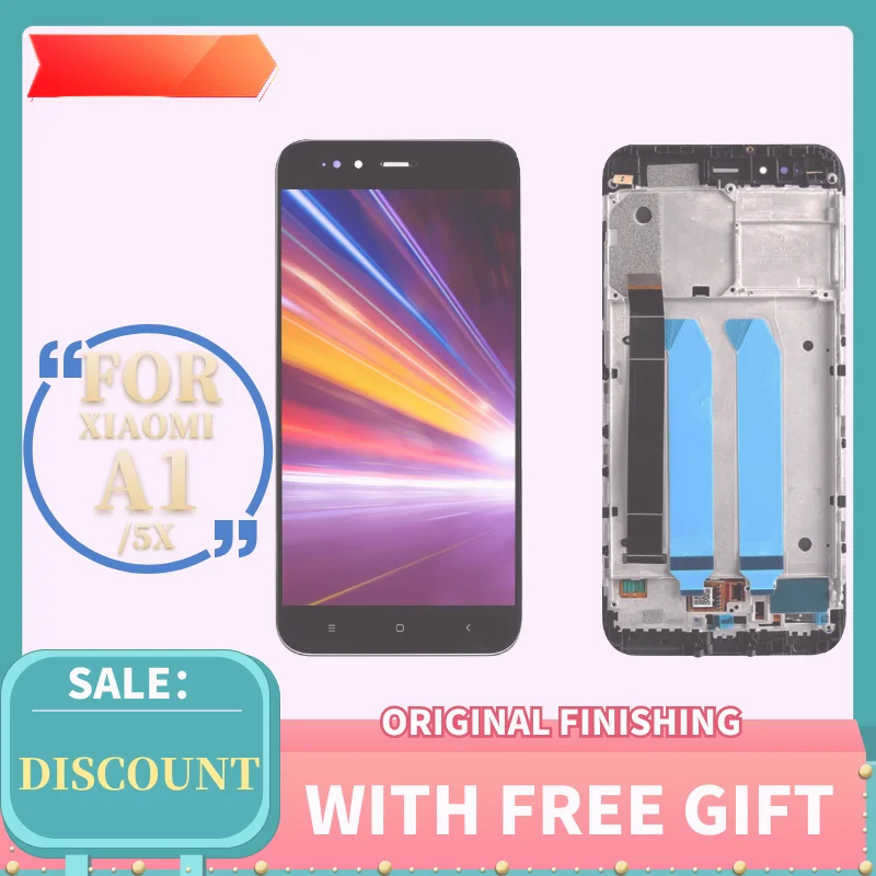 

5.5 inch Display for XiaoMi MI A1 5X LCD Touch Screen With Frame Digitizer Assembly for Xiaomi MI A1 5X LCD replacement display