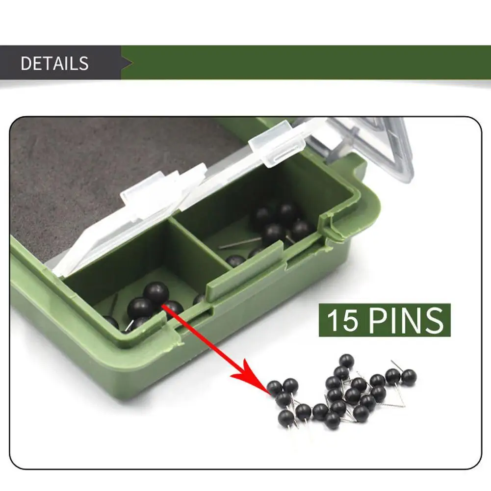 1 Pc Carp Fishing Tackle Box Stiff Hair Rig Board With Fishing Carp Box Tackle Rig Pins Box Q6W2 enlarge