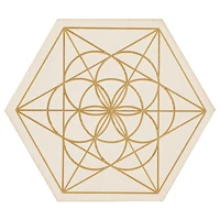 wood coasters sacred geometry coasters heat resistant coasters for coffee tea wooden table hexagon coasters cool choice for home