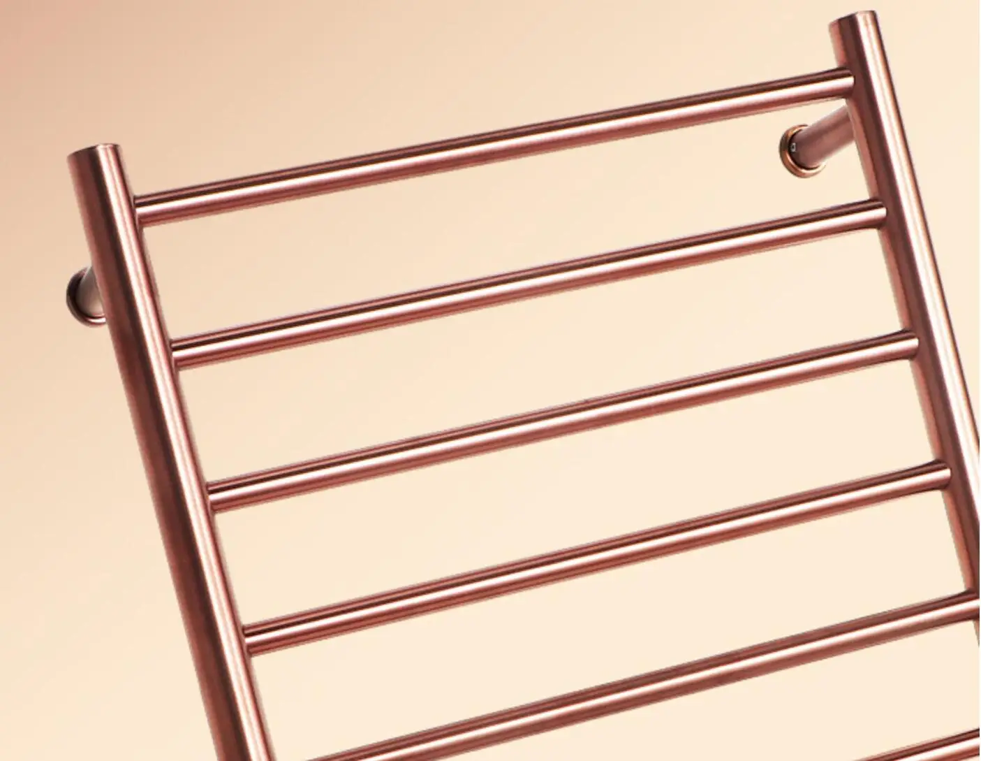 Розово-золотистая нагревательная Ручка для ванной 10 планок горячих полотенец