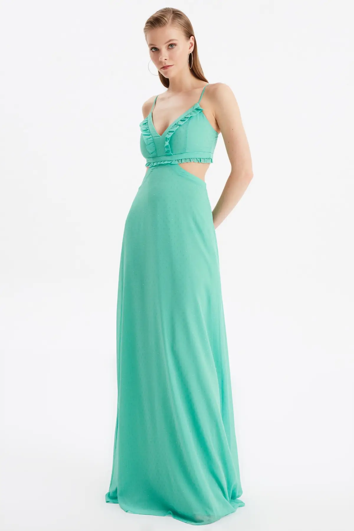 

Trendyol Collar Detail Evening Dress & Prom Gown TPRSS21AE0327