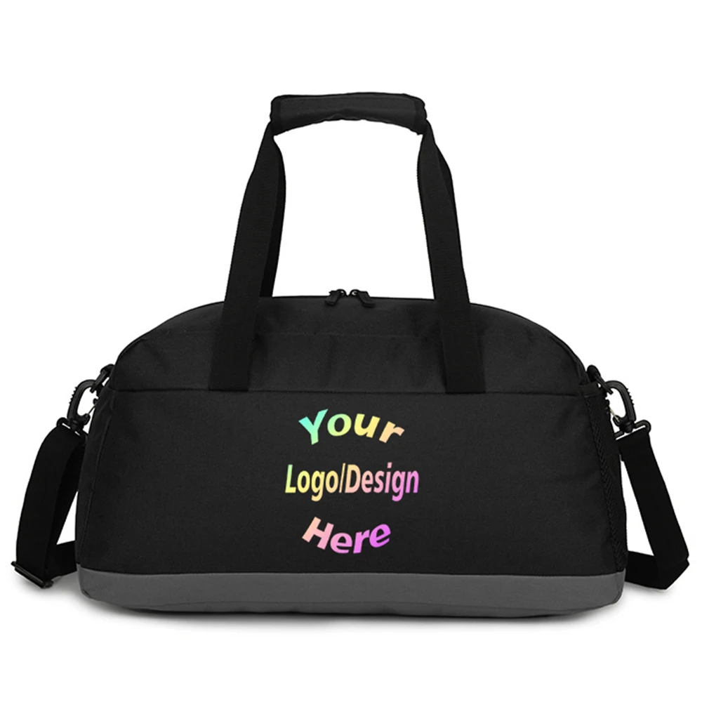 

Индивидуальная дорожная сумка для фитнеса, занятий спортом на открытом воздухе, на молнии, накладная сумка через плечо, мужские и женские сумки с принтом логотипа