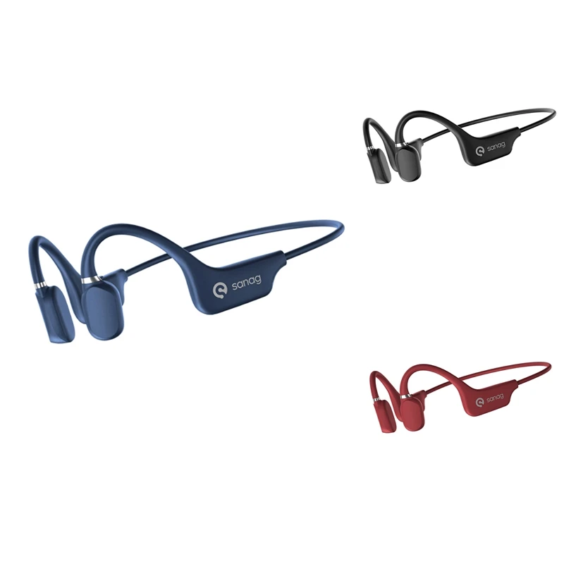 

Sanag Bone Conduction Headphones Ultra Long Standby Bluetooth 5.0 A5S MAX Built-In 64G Memory TWS Sports Waterproof