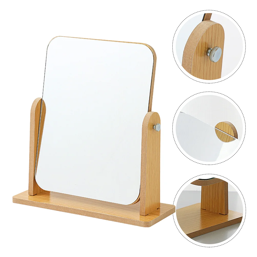 

Table Wooden Vanity Mirror Student Portable Tables Folding Dressing Simple Makeup Desk The