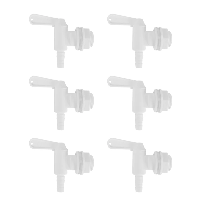 

New 6 Pack Bottling Bucket Plastic Spigot, Replacement Spigot For Beer Or Soda Homebrewing