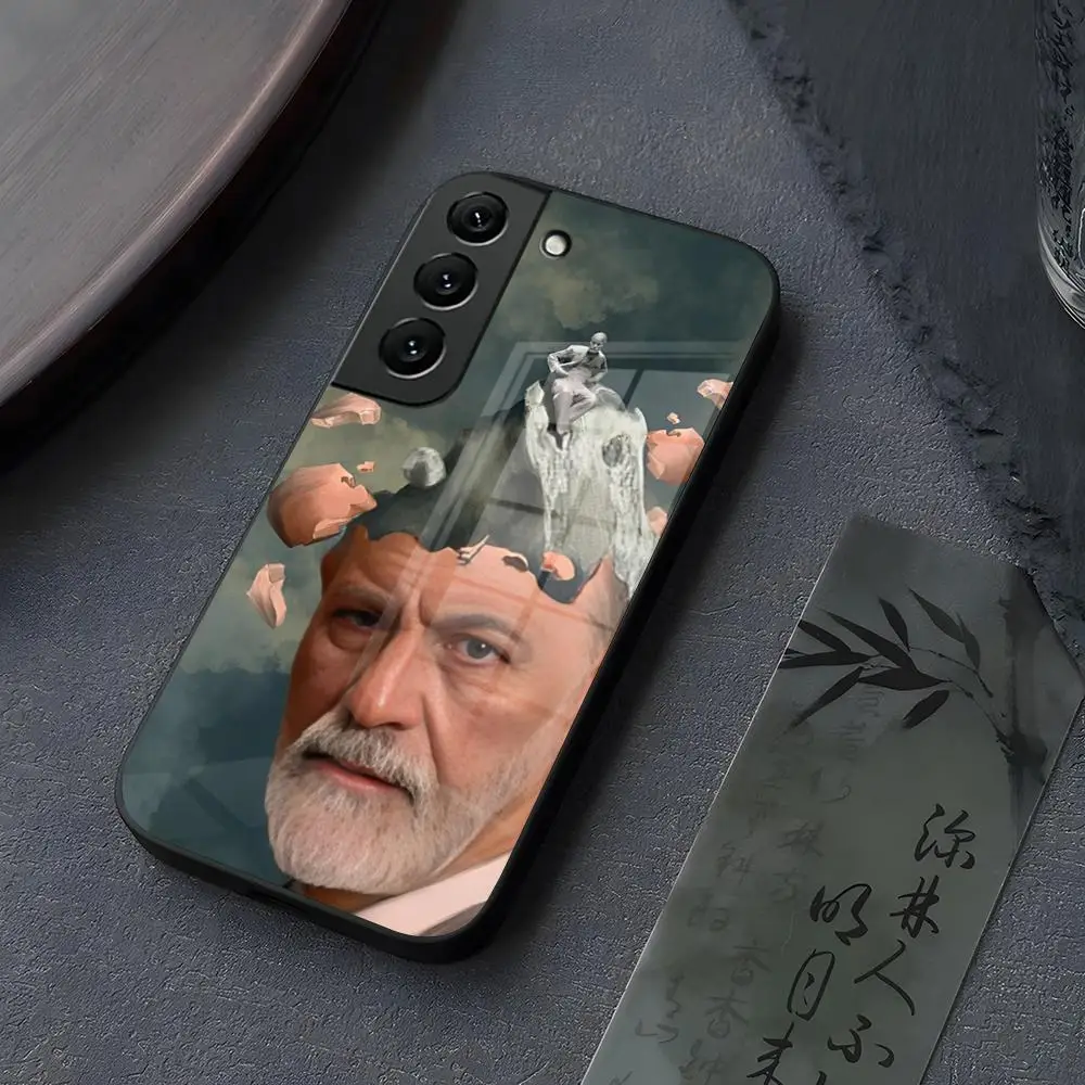Чехол для телефона Sigmund Psychoanalysis Freud Glass Samsung Galaxy S23 S25 S24 S21 S22 S20 Ultra Fe Plus A34 A16 A54 A24 A52 A53 C