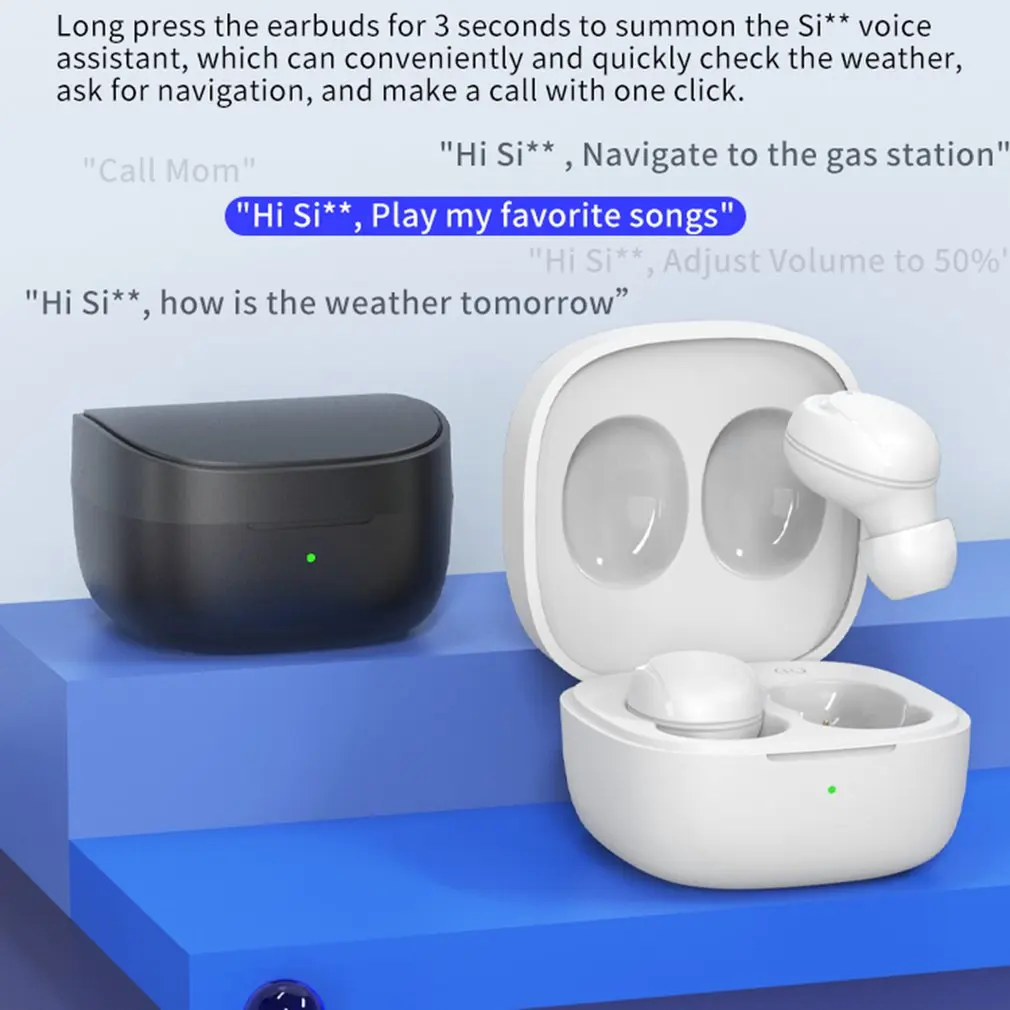 TWS Bluetooth-совместимые наушники 5 1 беспроводные с микрофоном басовые