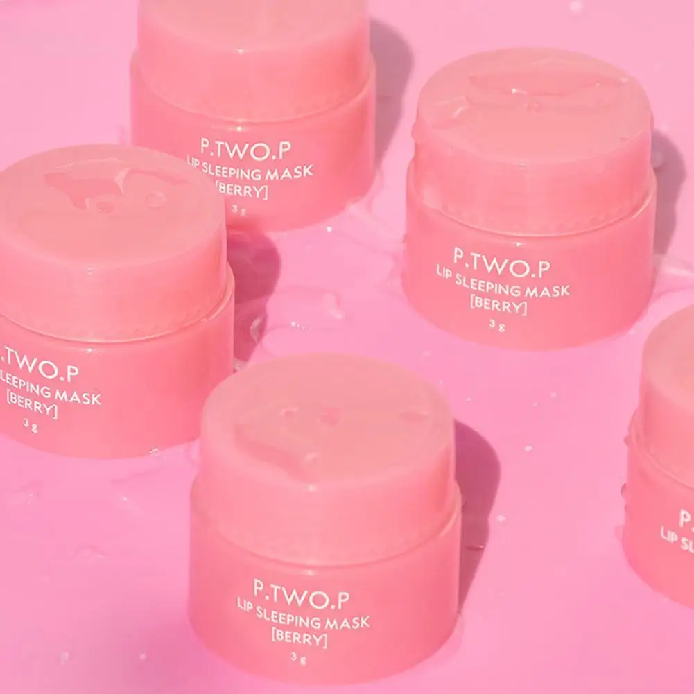 

3 г южнокорейская маска для губ для сна уход за ночным сном питательный блеск для губ клубника отбеливающий крем Уход за губами увлажняющий ...
