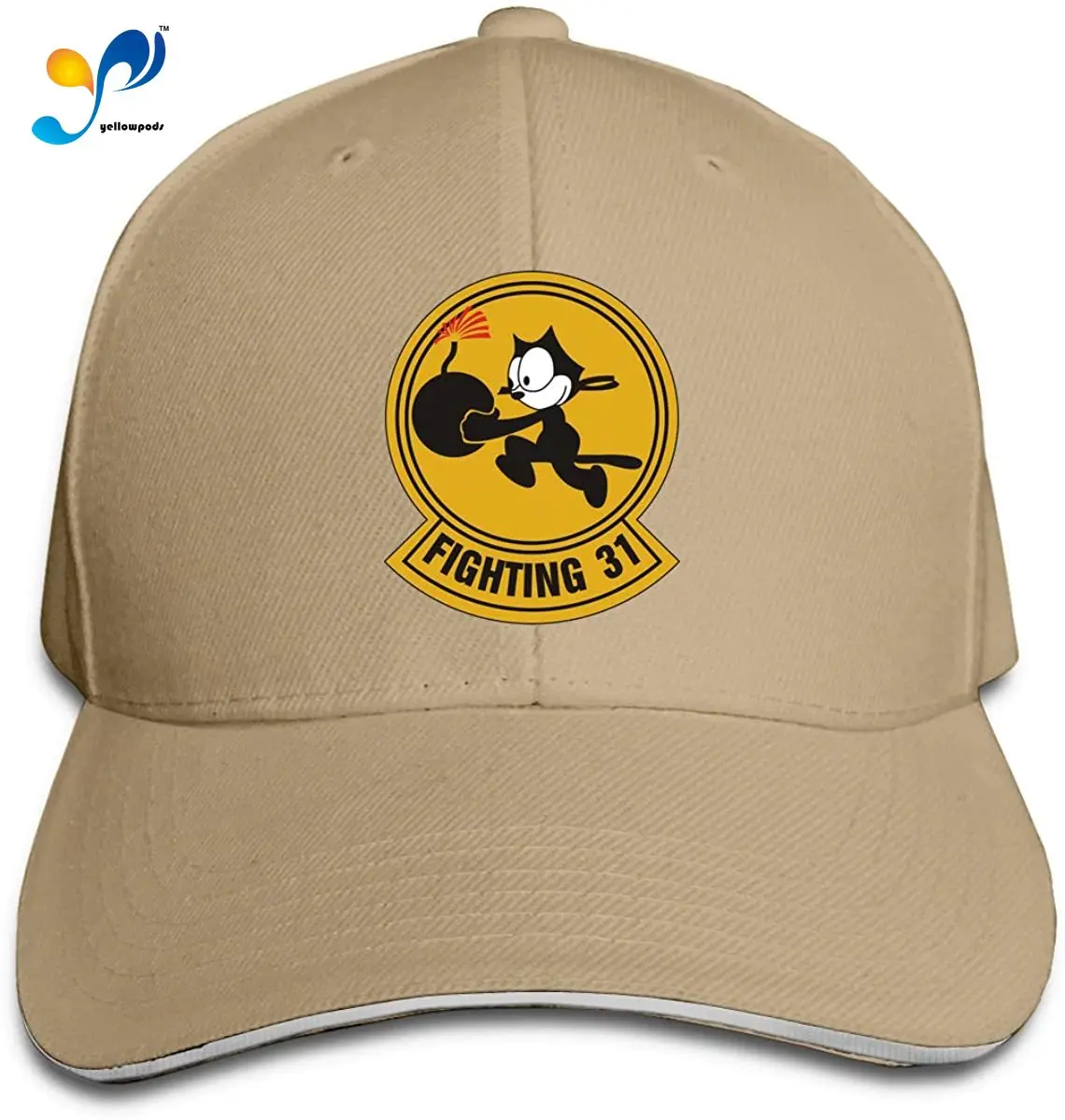 

31 'Fighting 31' Patch Men Cotton Classic Baseball Cap Adjustable Size