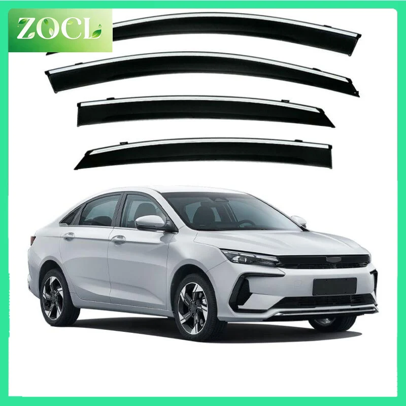Фото Новые дефлекторы окон (ветровики) для Geely Emgrand GL L HiP 2016-2020 - 2 шт. №1