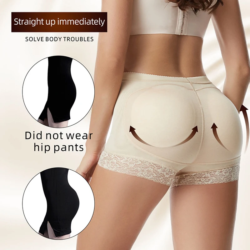 Women Butt Lifter Panties Shapewear Sexy Lifter Hip Pads Briefs Seamless Underwear Padded Panties Plus Size Lingerie