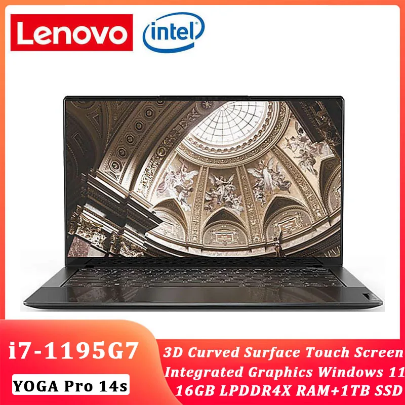 

Lenovo YOGA Pro 14s laptop 2022 New Intel i7-1195G7 Windows 11 Notebook 16GB RAM 1TB SSD IPS 4K Ultraslim HD Screen Computer