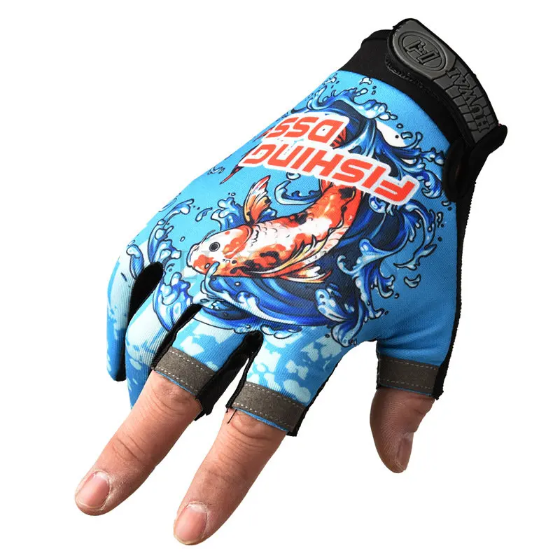 

Fishing Gloves Anti-slip 3 Cut Finger Gloves Men Women Sports Fish Equipment Breathable Angling Gloves Outdoor Sports Apparel