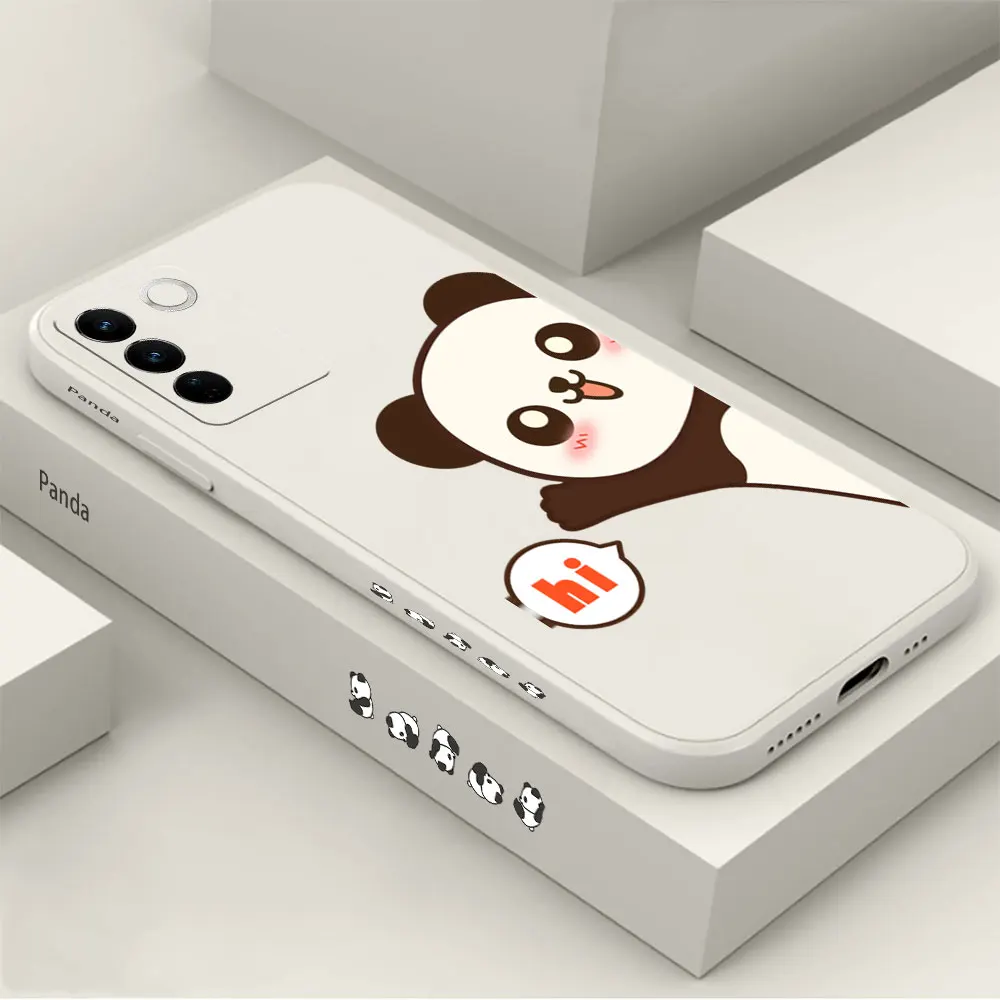 

hello Panda Phone Case For VIVO S16 S16E S15 S15E S12 S10 S10E S9 S9E S7 S6 S5 S1 S7T V23 V21 V20 V15 T2X T1 PRO 4G 5G Cover