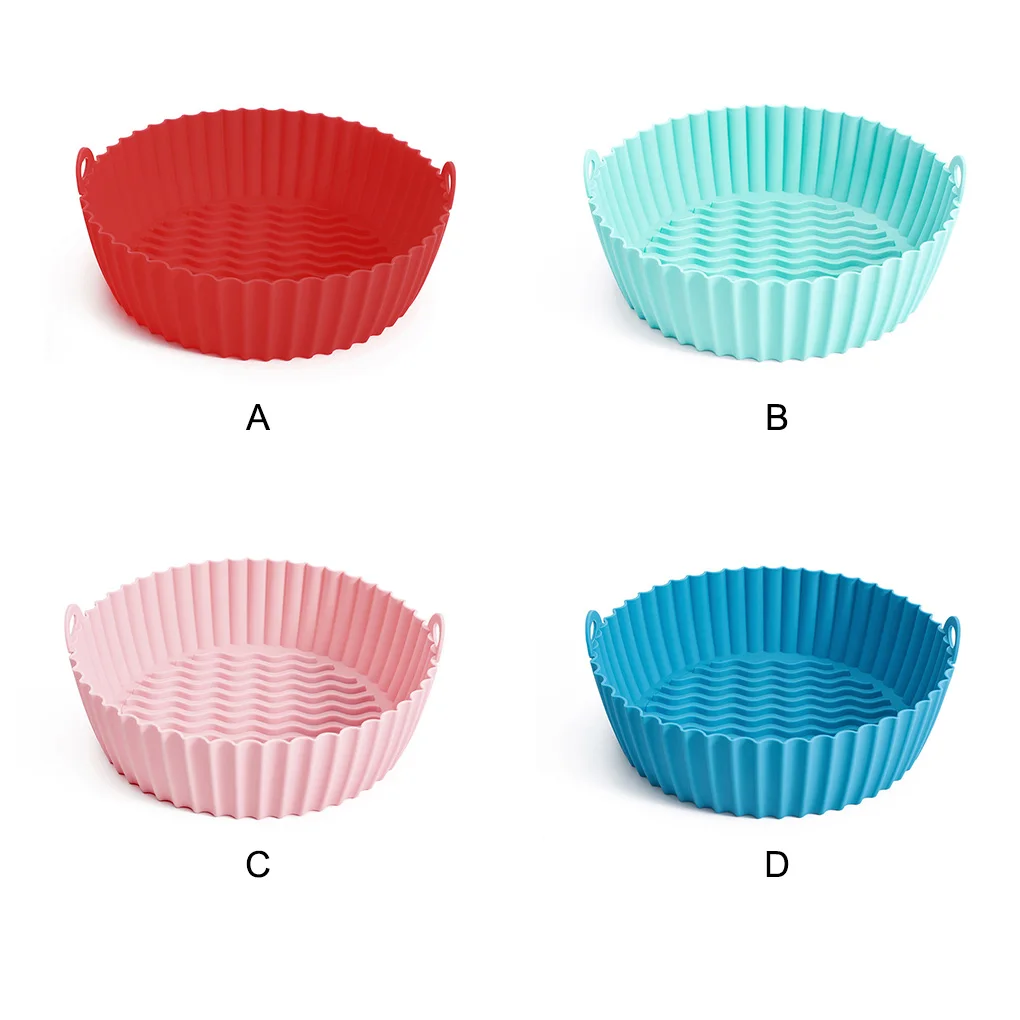 

Воздушная корзина для фритюрницы, кухонная многоразовая антипригарная жаростойкая тарелка для выпечки, моющаяся подставка для пиццы, подн...