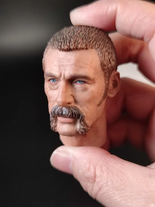 Модель головы ведущего Западного ковбойской команды John масштаб 1/6 Для