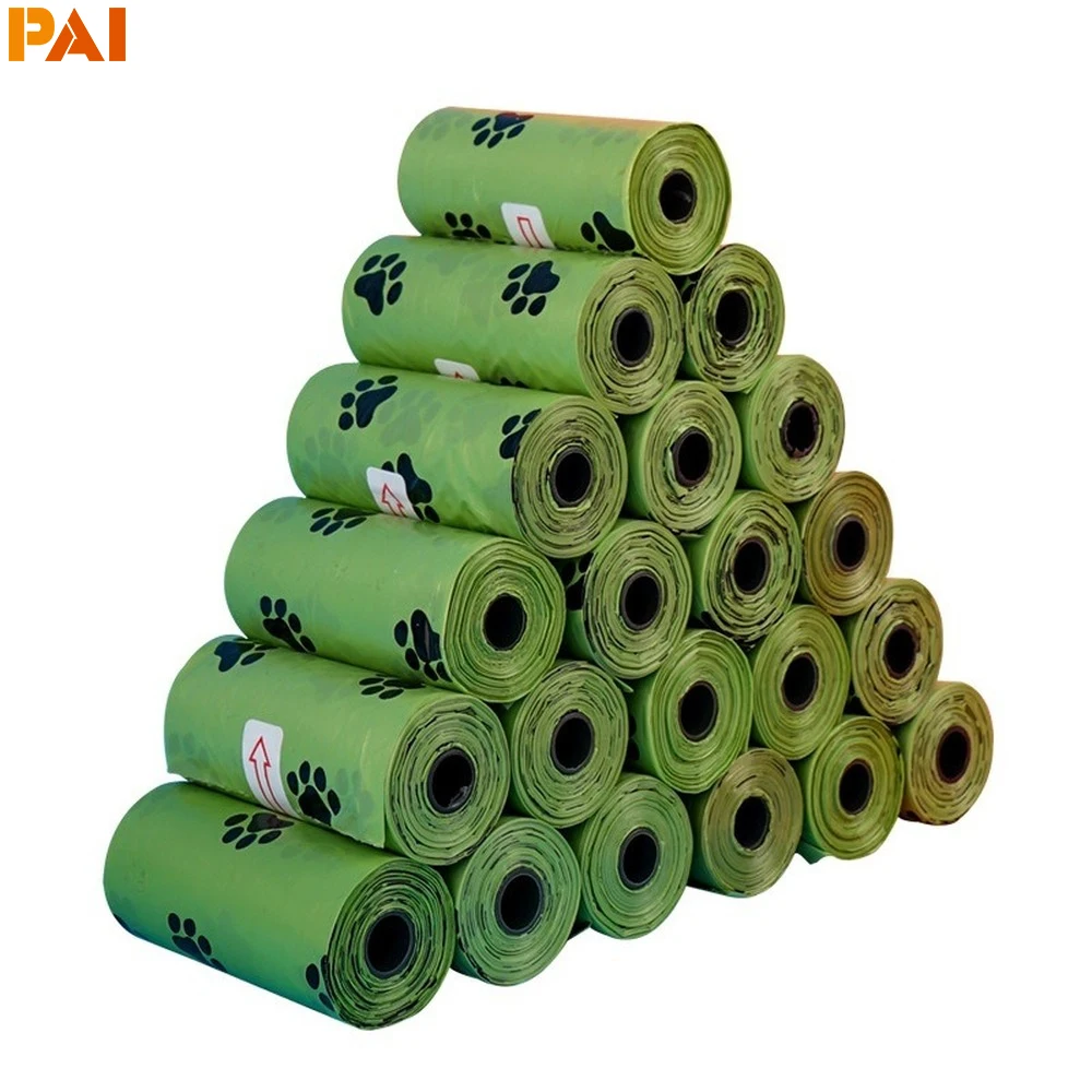 

Biodegradable Dog Poop Bags Bulk Biobase Scented Bag Degradable Cat Waste Bags Eco-Friendly DoggieOutdoor Home Clean Pet Supplie