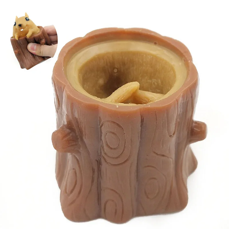 

Милый Сжимаемый резиновый стакан в виде белки, снижение давления, дерево, пень, фиджет-игрушка, дубовый телескопический держатель для ручки,...