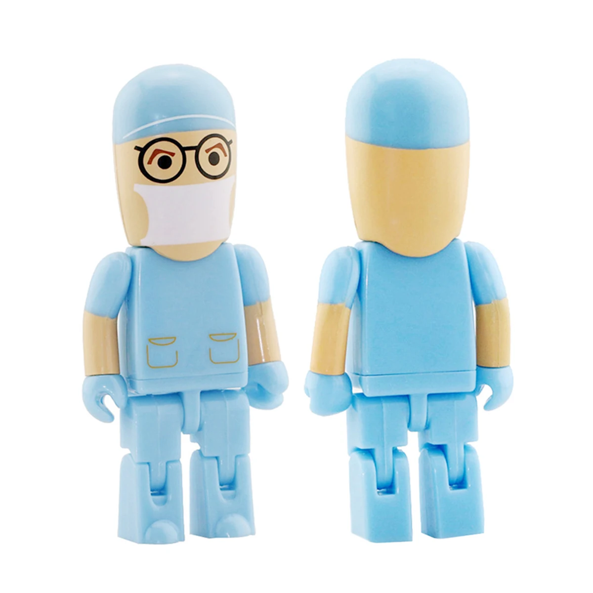 Пластиковый врач USB флеш - накопитель 128G Медсестра зубы Cel подвеска 32 ГБ 64 Карточка